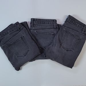 ▪︎Size 7, Set of 3 Pair - "No Boundaries" Black Jeans